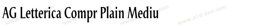 AG Letterica Compr Plain Medium字体转换
